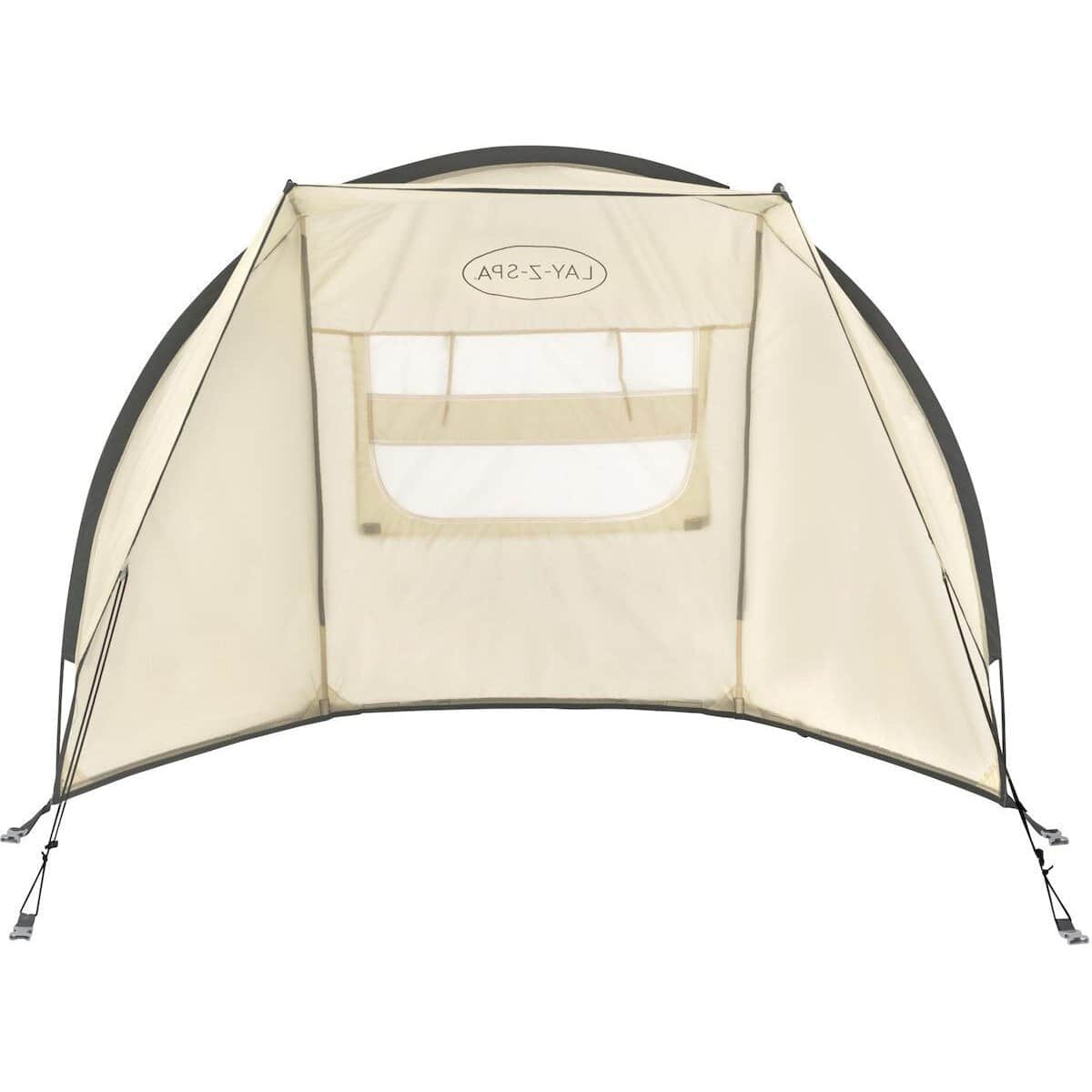 Tente d'été avec protection UV pour le plaisir de la piscine.
