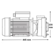 LX WP250 Pompe de massage spa 2,5 CV - 2 vitesses