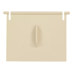 Porte de skimmer pour piscine, facile à installer, en plastique blanc.
