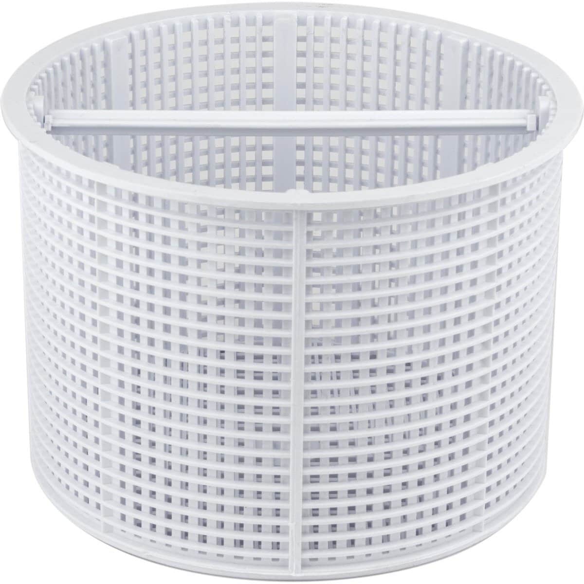 Panier de filtre de piscine rond pour filtre de piscine, blanc, adapté à une eau propre.