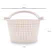 Panier de piscine avec poignée, idéal pour les accessoires de piscine et le rangement. Léger et durable, parf.