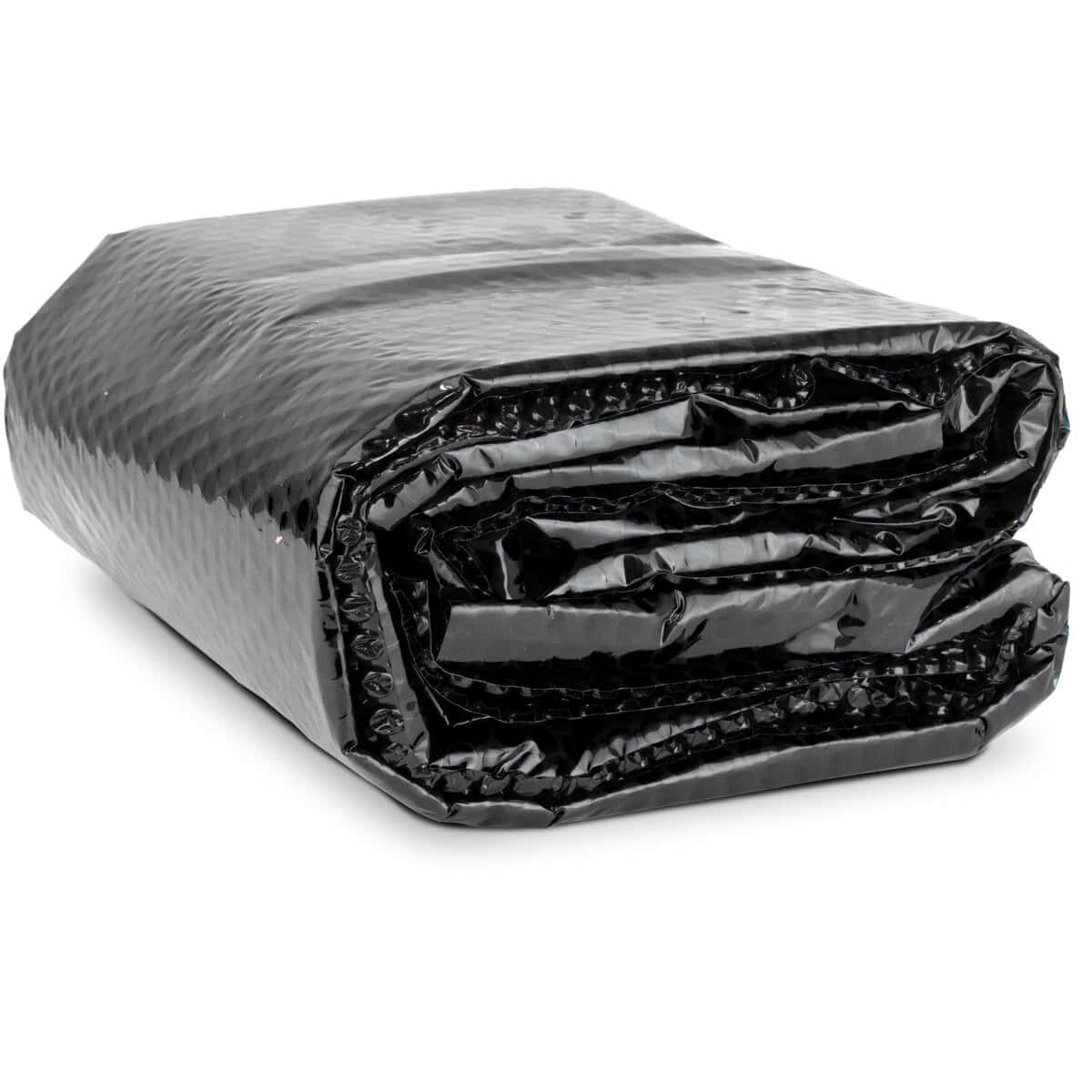 Bâche de piscine noire pour la couverture de piscine et la protection contre les saletés et les pertes de chaleur.