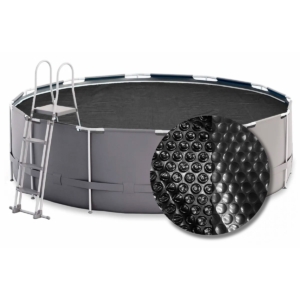 Piscine gonflable avec liner robuste et accessoires pour le plaisir estival.