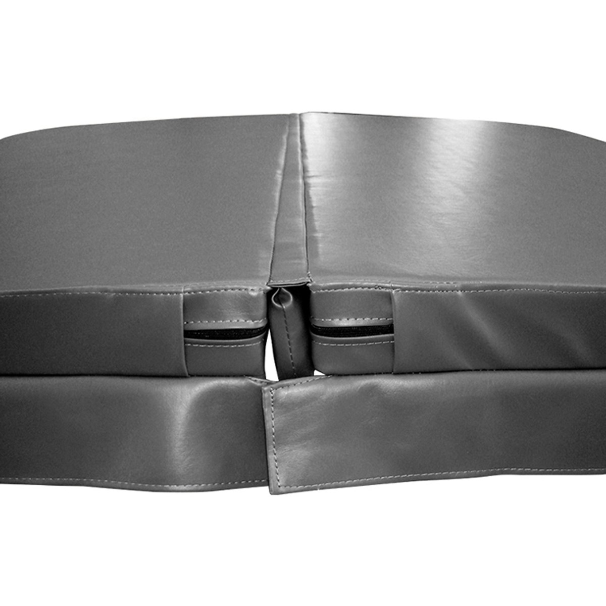Couverture de spa W'eau 225 x 225 cm - Gris - Rayon 18 cm