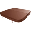 Couverture de spa W'eau 240 x 240 cm - Marron - Rayon 18 cm