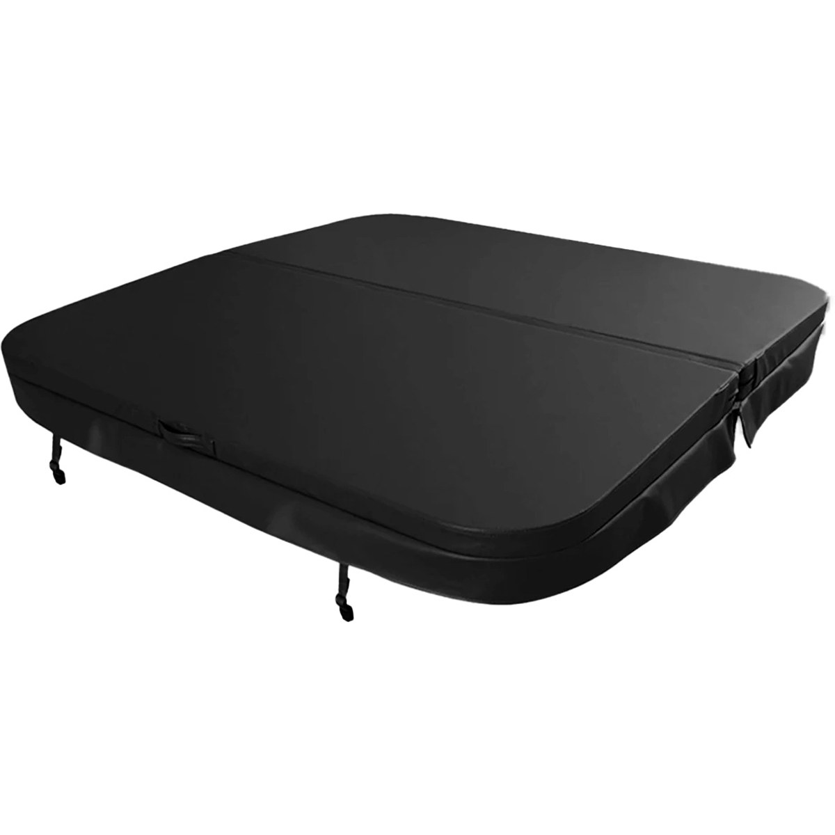 Housse spa W'eau 240 x 240 cm - Noir - Rayon 18 cm