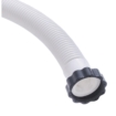Tuyau de filtration pour piscine, flexible et durable, avec bouchon d'obturation pour l'entretien.