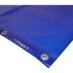 Bâche de piscine avec œillets, adaptée pour la couverture et la protection de la piscine, de couleur bleue, durable et.