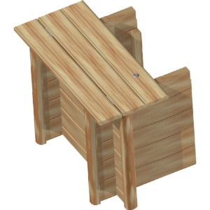 BWT Habillage en bois pour fosse sèche Stadszwembad XL