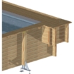 BWT Habillage en bois pour fosse sèche Stadszwembad XL
