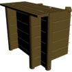 BWT Habillage en bois pour fosse sèche Stadszwembad XL