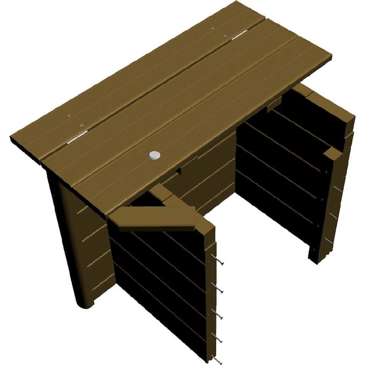 BWT Habillage en bois pour fosse sèche Stadszwembad XL