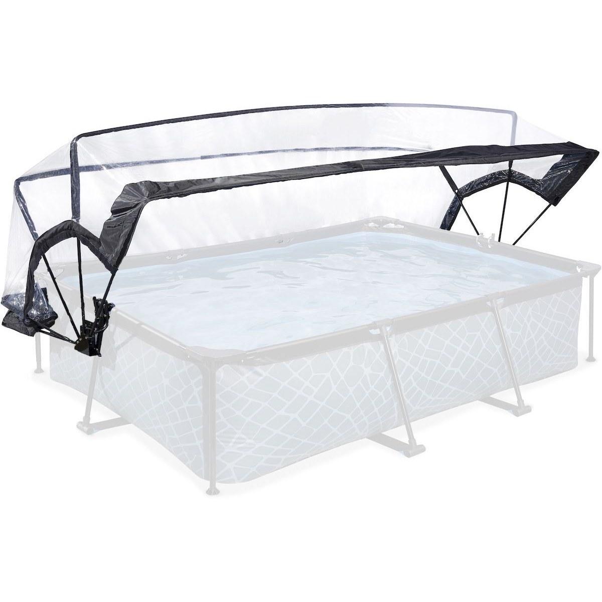 Abri de piscine EXIT rectangulaire 300 x 200 cm - universel