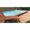 Piscine en bois Gardipool Quartoo - 8.20 x 3.90 x 1.46 m