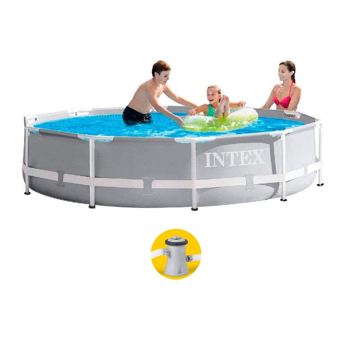 Piscine Intex Prism Frame - 305 x 76 cm - avec pompe de filtration