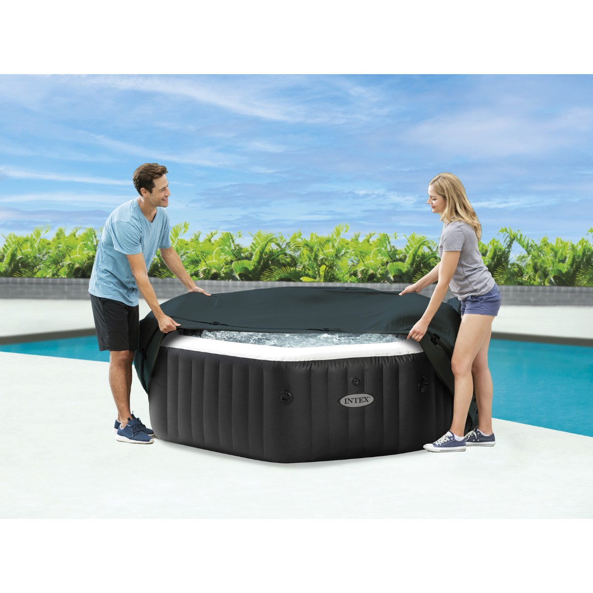 Intex Pure spa housse de protection isolante - Ø 221 cm