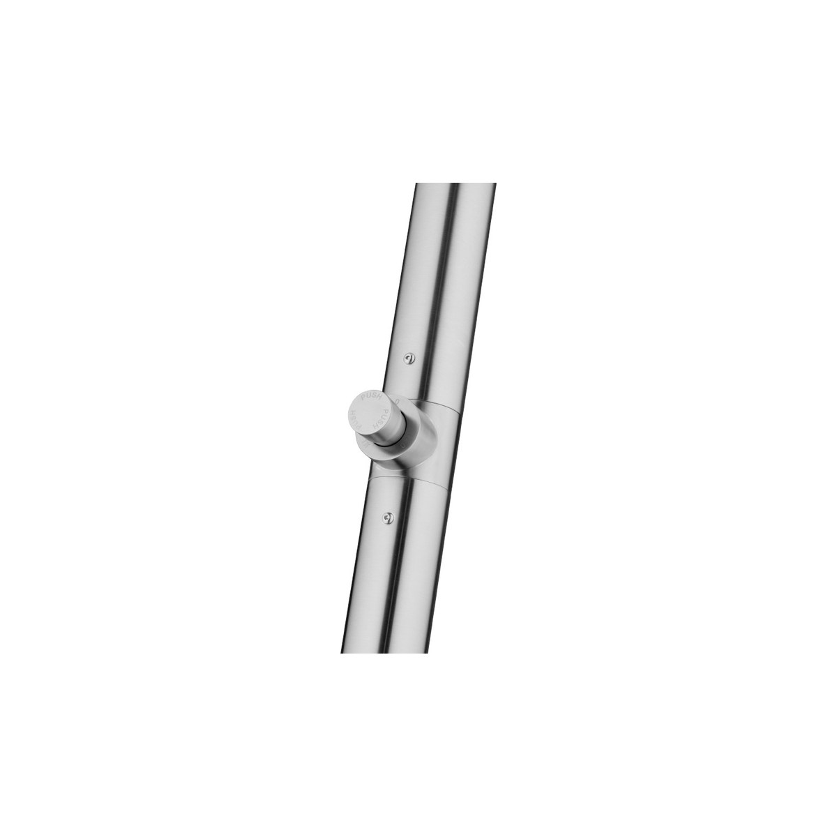 JEE-O Original Push douche extérieure - Inox brossé