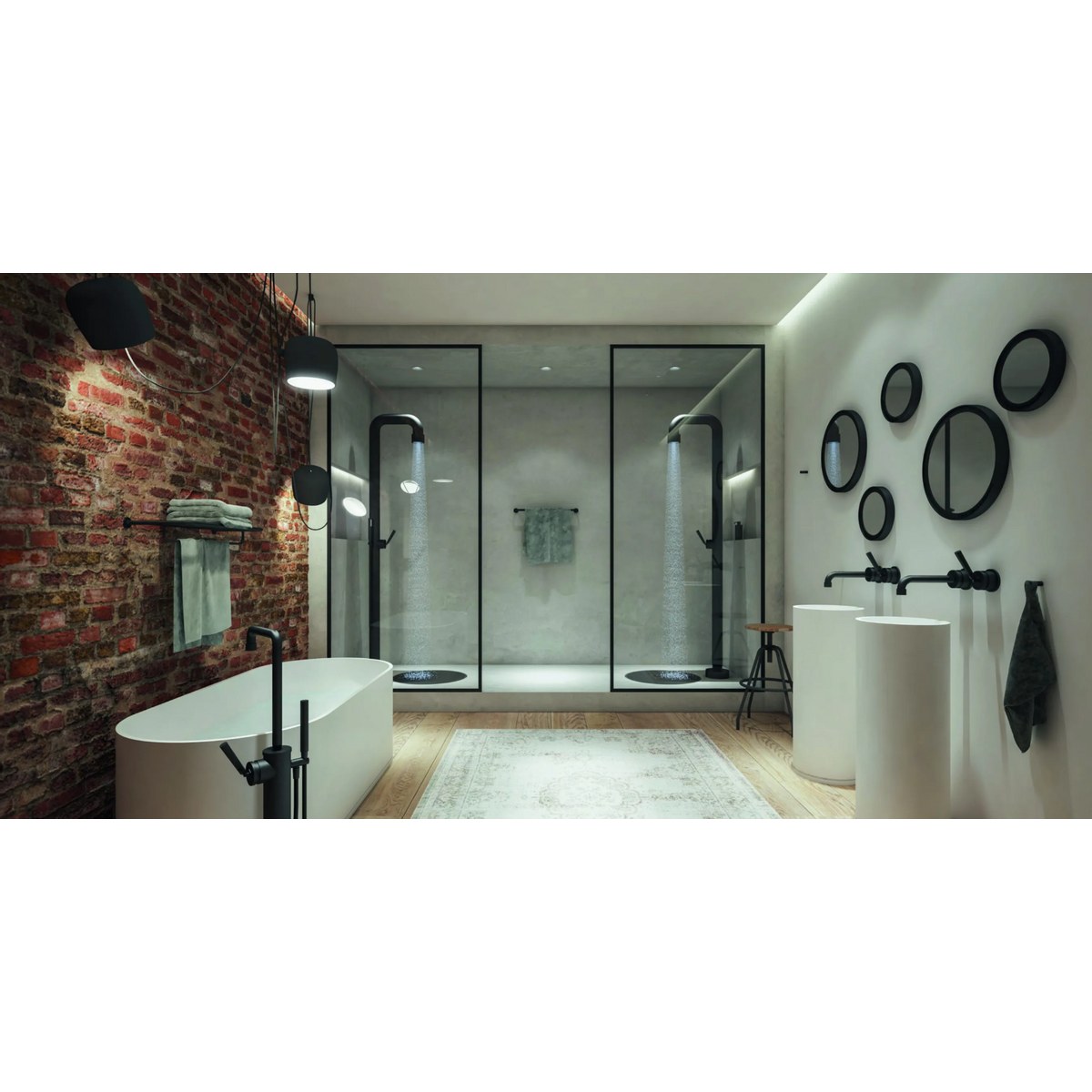 JEE-O Soho 02 douche extérieure - Inox noir mat