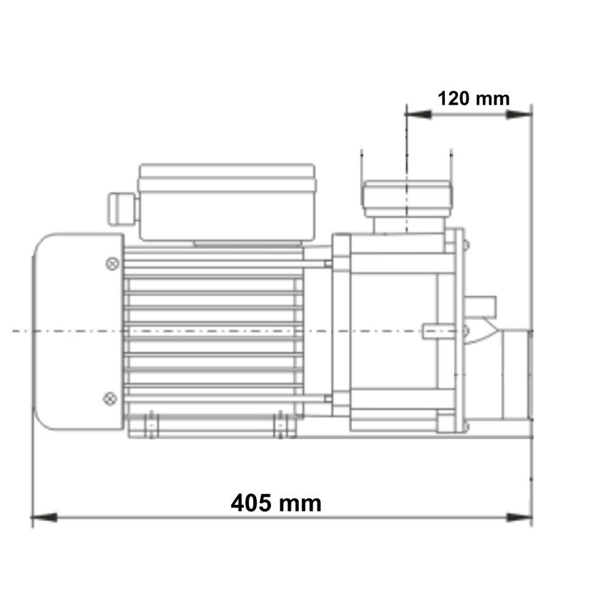 LX JA200 Pompe de massage pour spa 2 CV - 1 vitesse