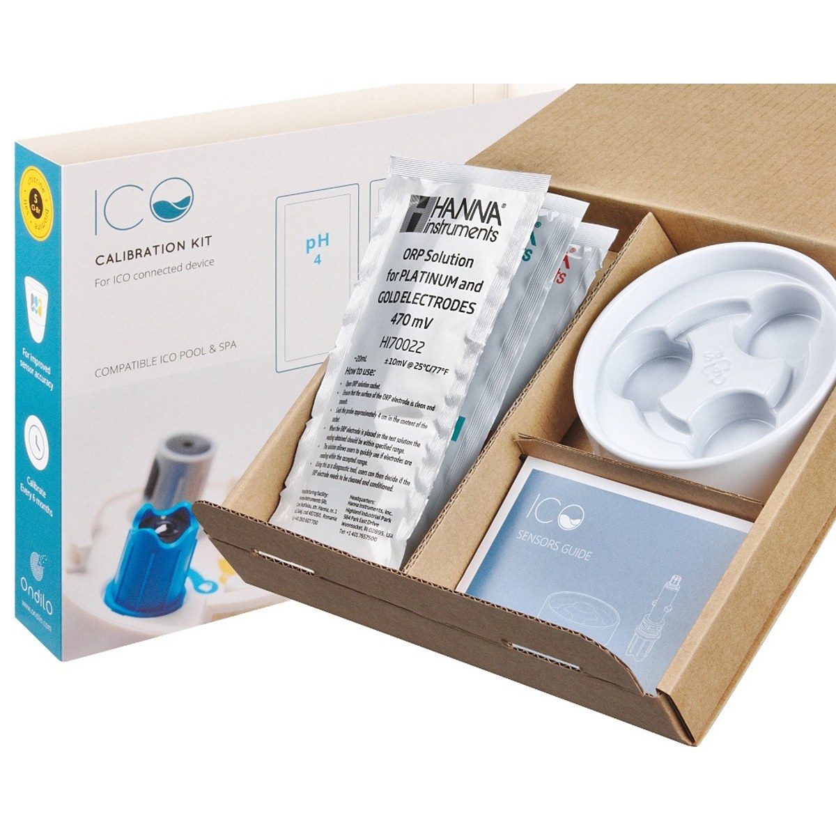 Testeur de spa intelligent Ondilo ICO avec kit d'étalonnage