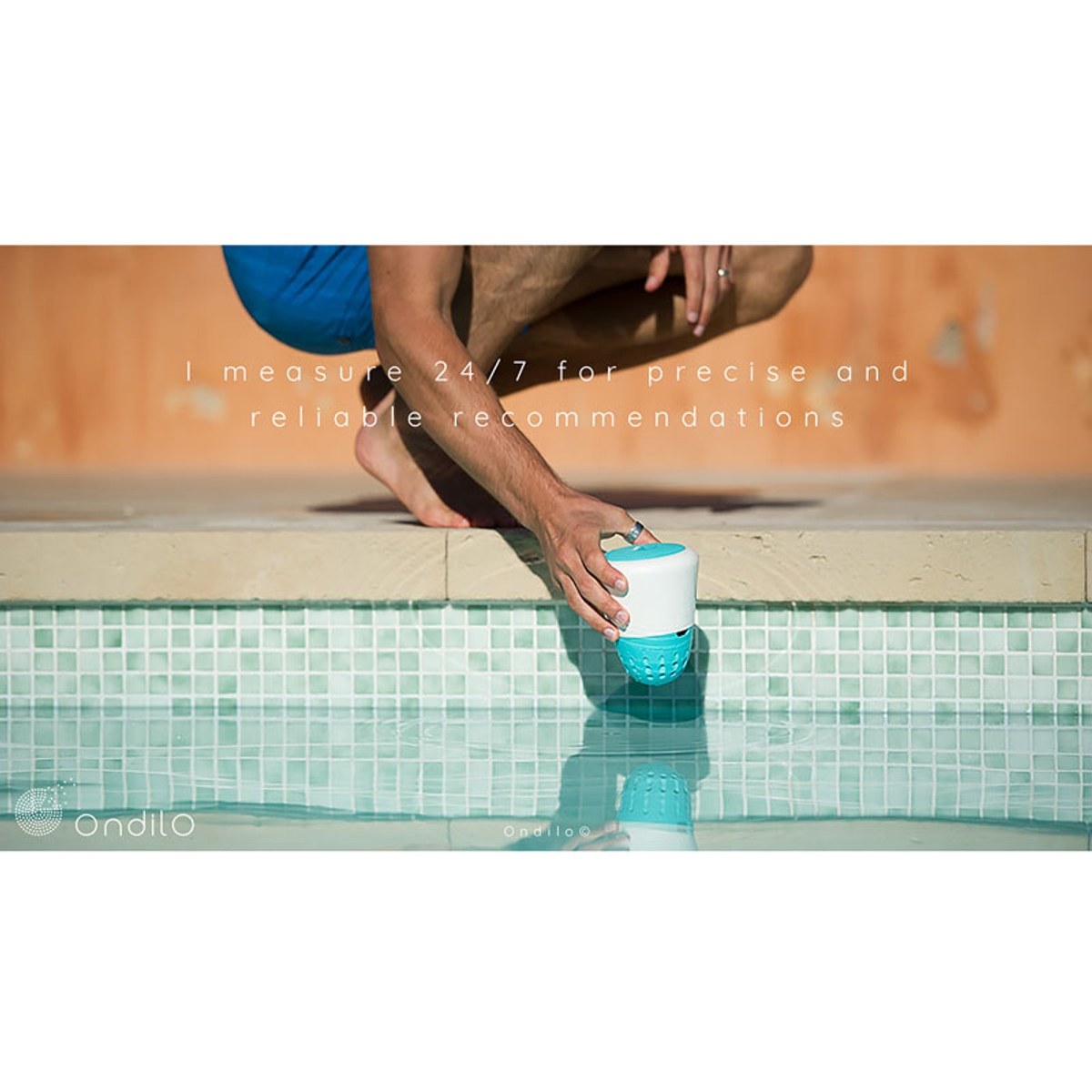 Testeur de piscine intelligent Ondilo ICO eau salée avec kit d'étalonnage