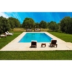 Piscine en polypropylène avec escalier d'angle - 4,50 x 3,10 x 1,50 m