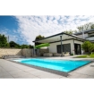 Piscine en polypropylène avec escalier d'angle - 4,50 x 3,10 x 1,50 m