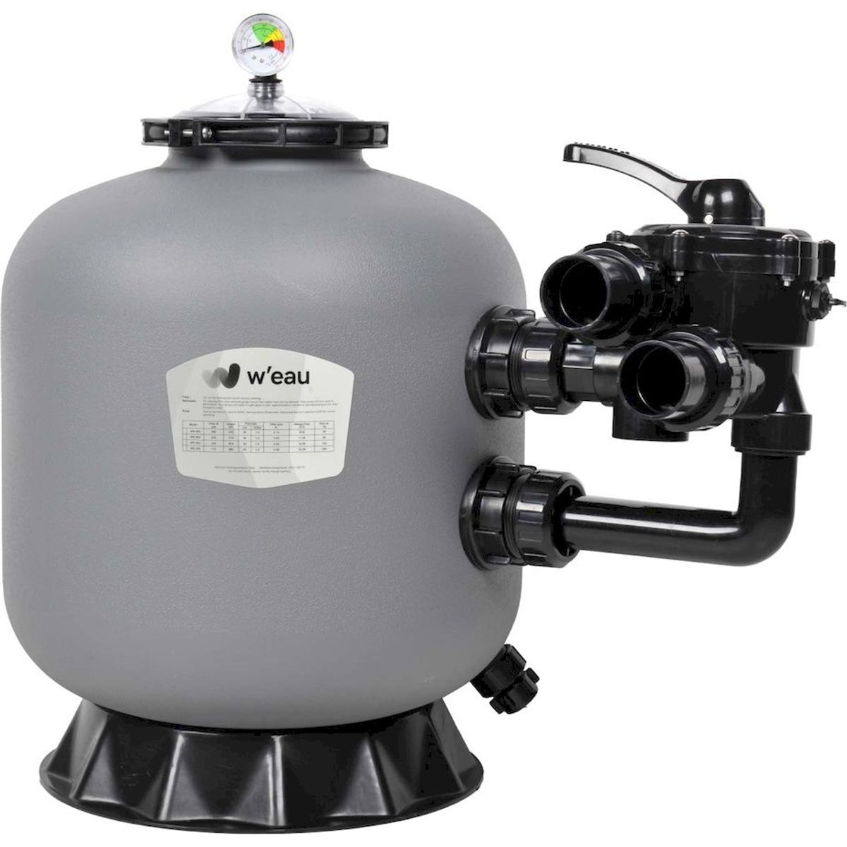 Filtre à sable W'eau HDPE-500 side mount 12m³