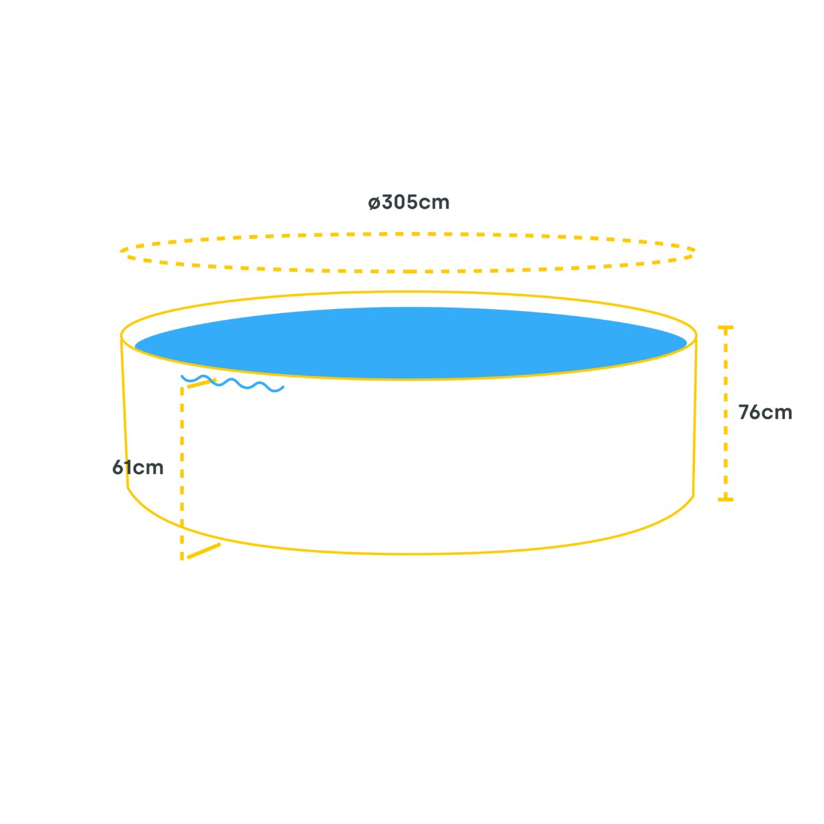 Piscine Intex Prism Frame - 305 x 76 cm
