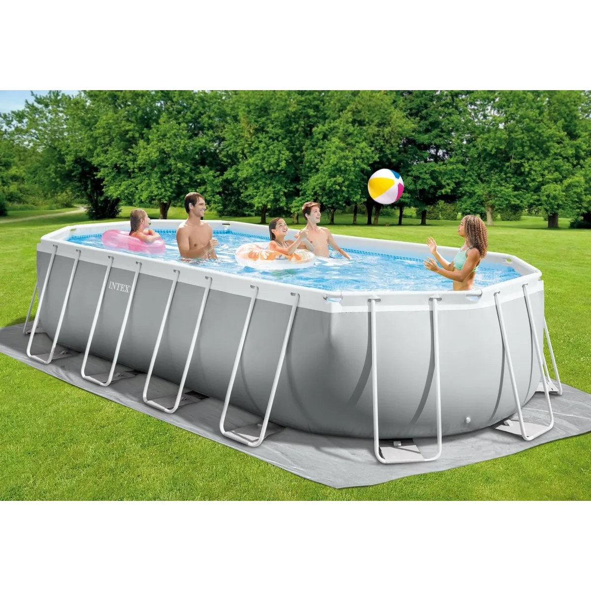 Piscine Intex Prism Frame - 610 x 305 x 122 cm - avec pompe de filtration et accessoires