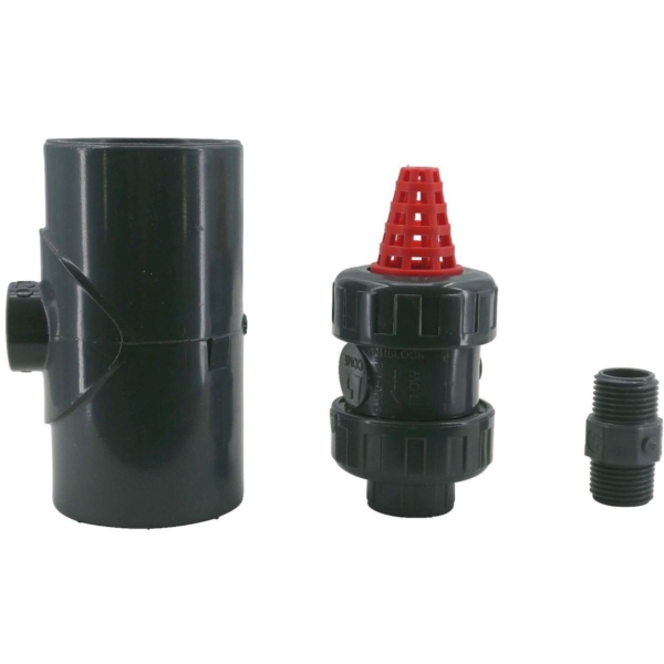 Kit pour clapet de ventilation et tuyaux PVC - 50 mm