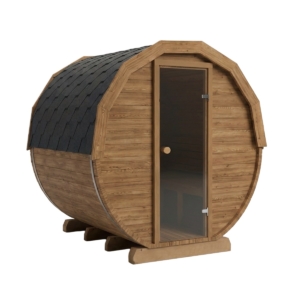 Sauna tonneau électrique en thermowood - 6 personnes