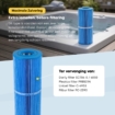 W'eau Filtre spa type 6 - Antibactérien (entre autres SC706-S ou 40506M)