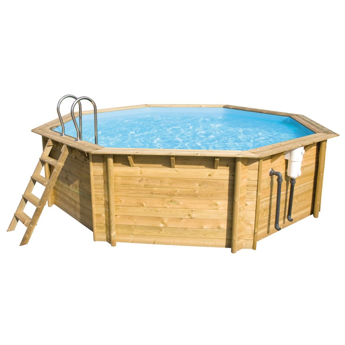 Piscine en bois Weva Octo 530 (hauteur 1,33 cm)