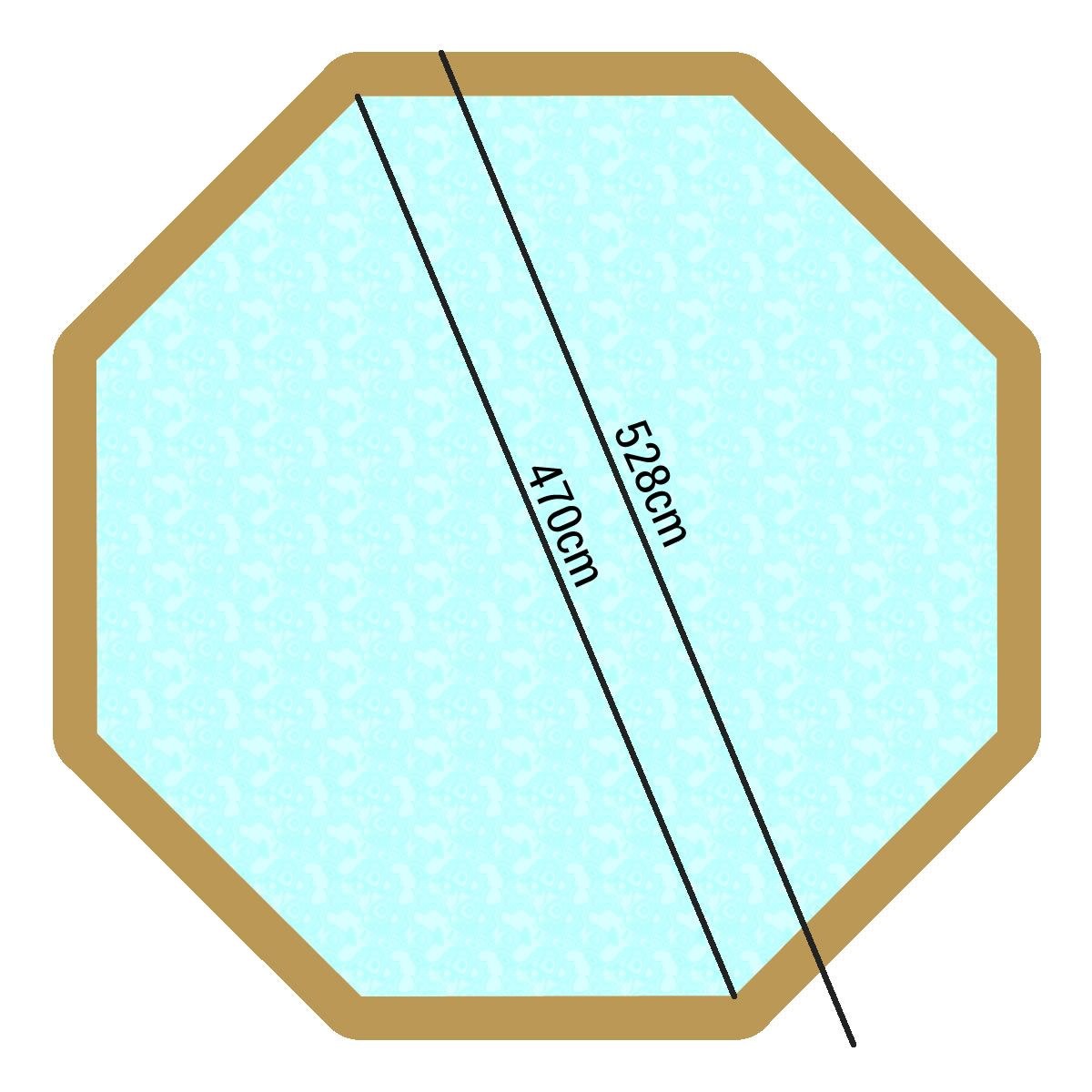Piscine en bois Weva Octo 530 (hauteur 1,33 cm)